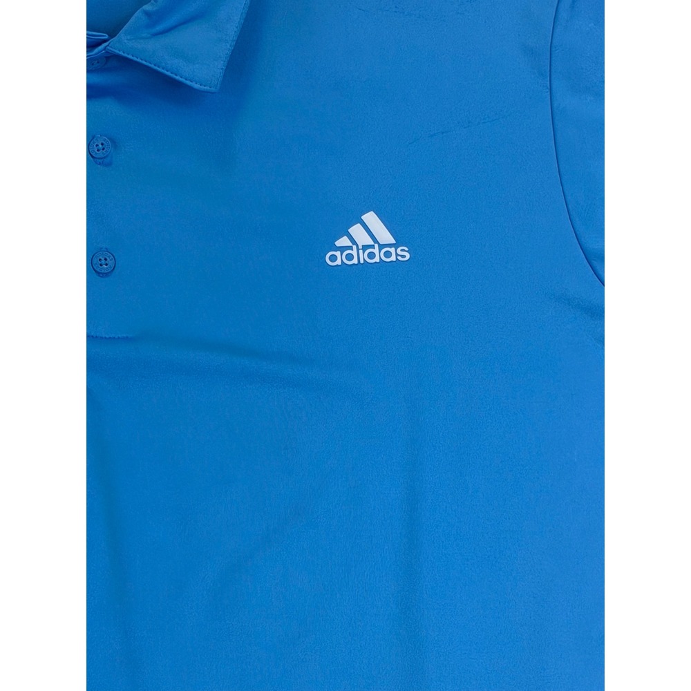 Adidas Golf Polo Shirt Mens 2XL Blue Short Sleeve Performance Athletic Top - Picture 2 of 9